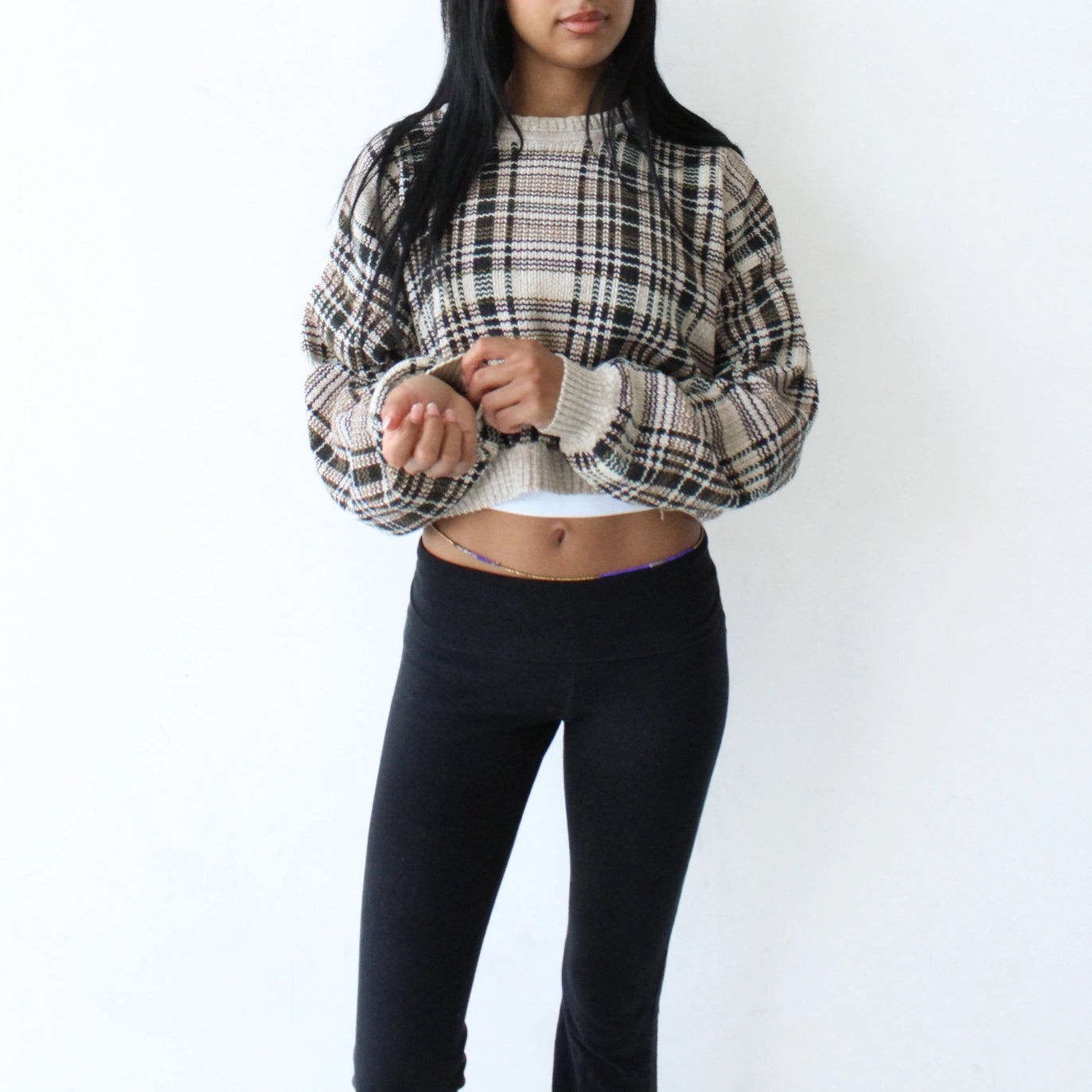 Vintage Upcycled Cropped Sweater