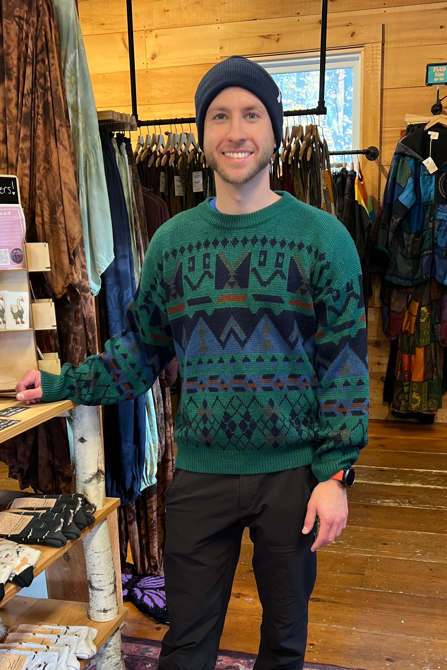 Unisex Vintage Fair Isle Sweater