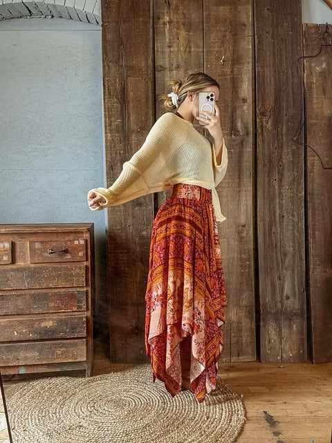 Fairy Cut Smock Waist Skirt