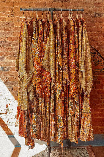 Recycled Patchwork Silk Robe Duster (LAST ONE!)