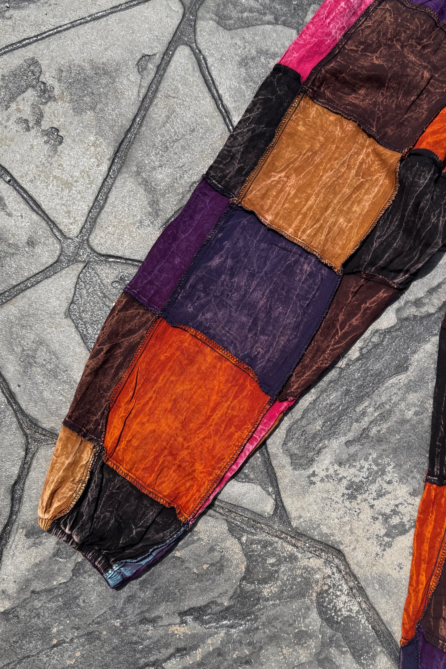 Unisex Patchwork Joggers (Free Size)