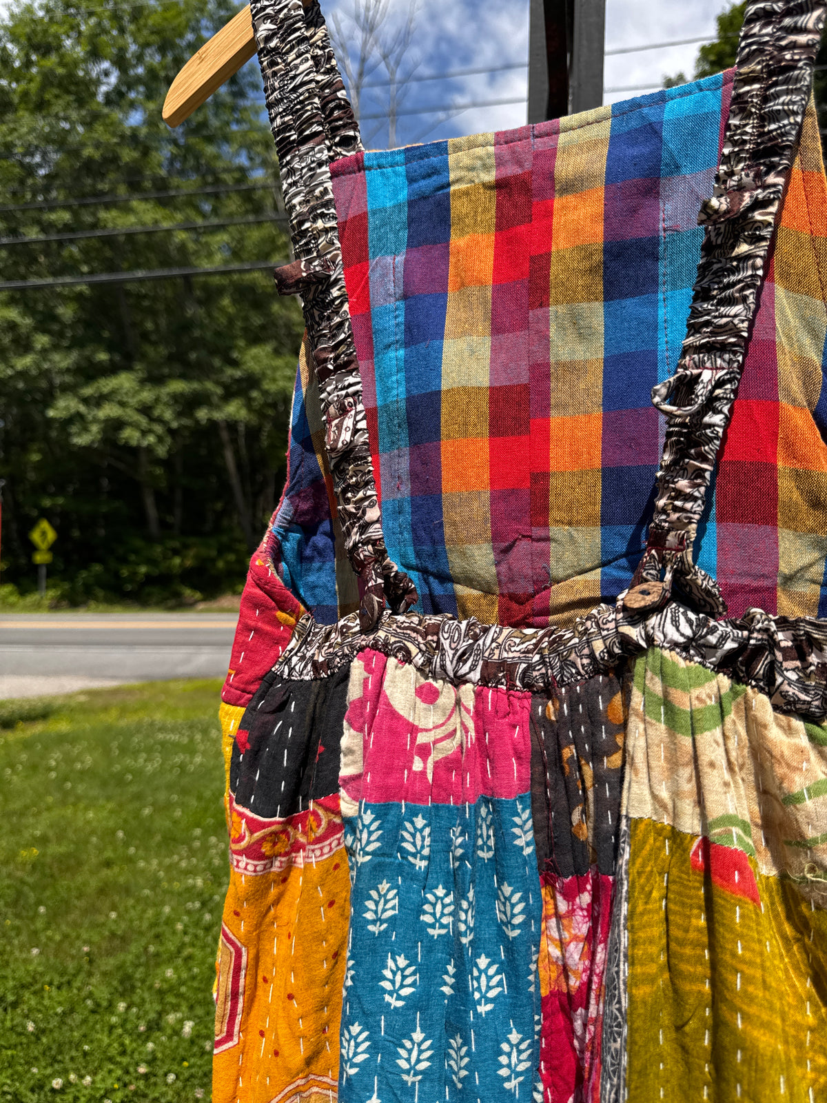 Multi-Patchwork Kantha Jumpsuit