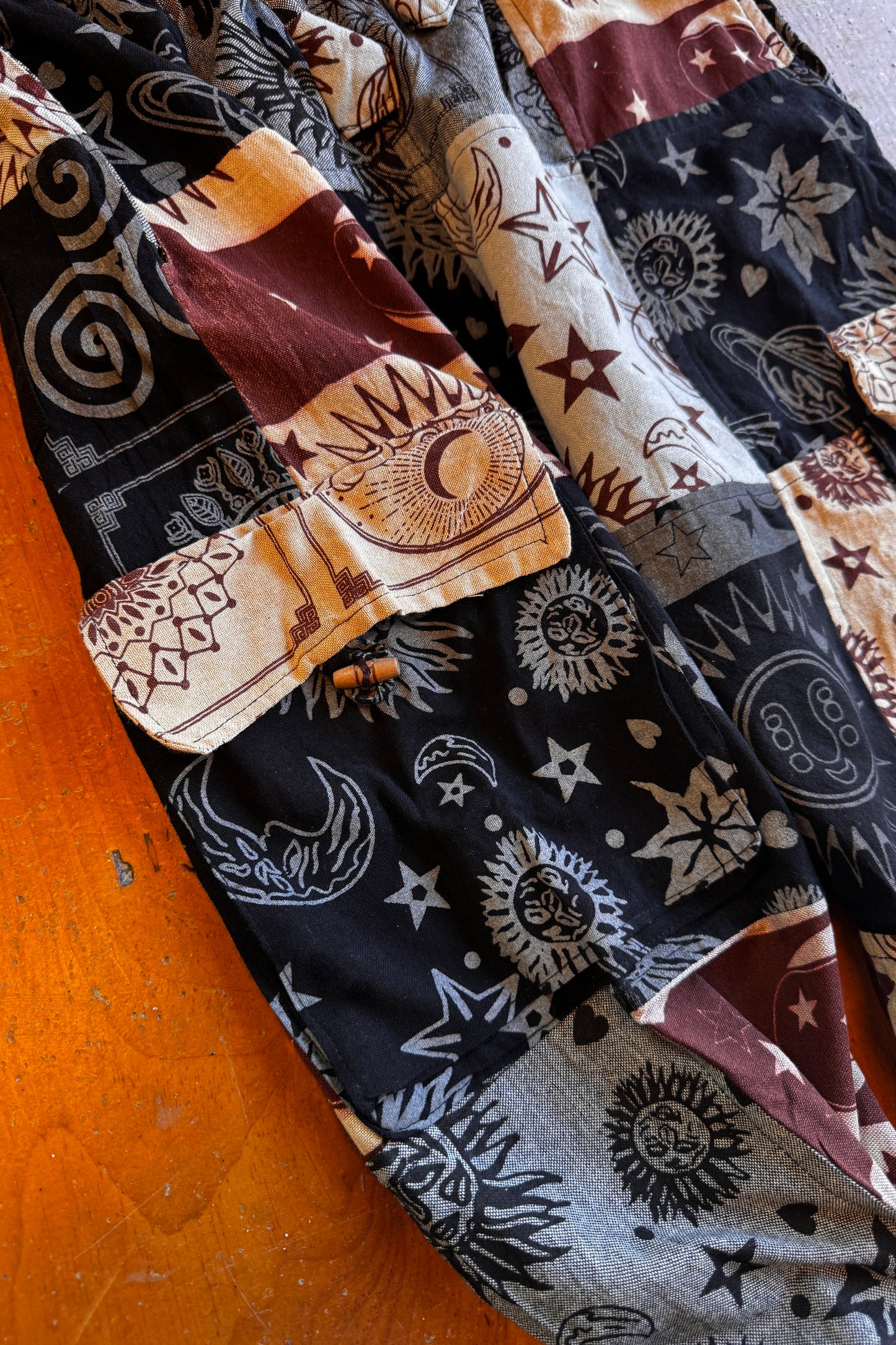 Multi-Patch Cargo Trouser w/ Sun and Moon