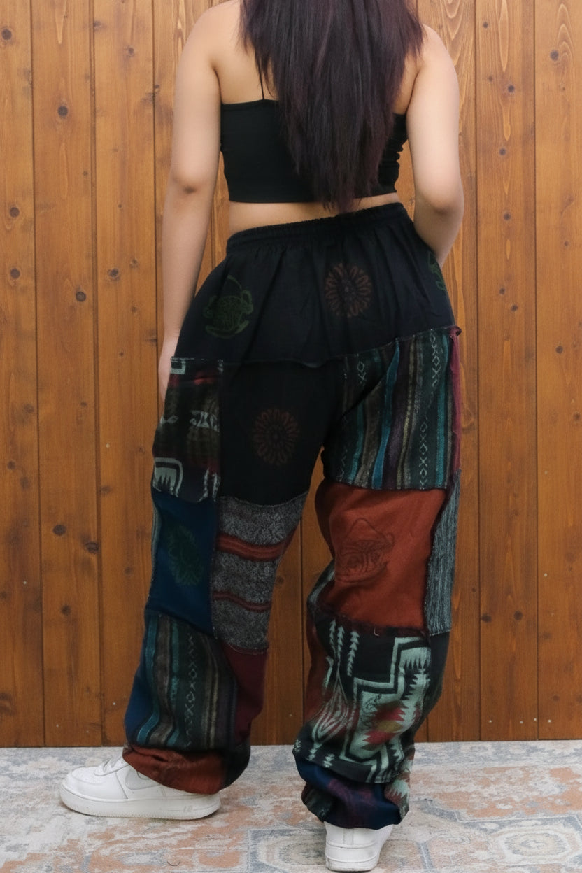 Wool Patch Winter Joggers