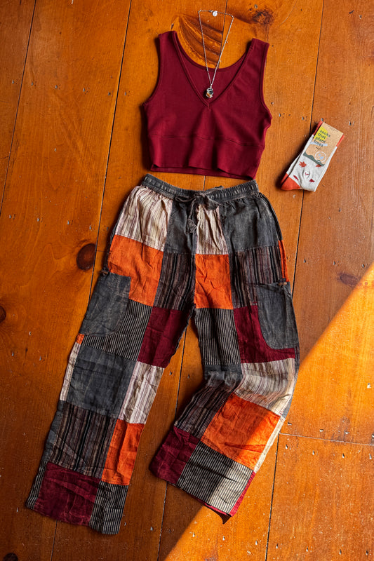 Grand Canyon Multi-Color Patchwork Pant