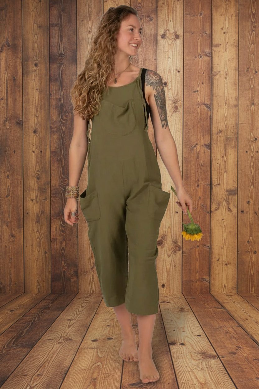 Slouch Style Hemp Overalls