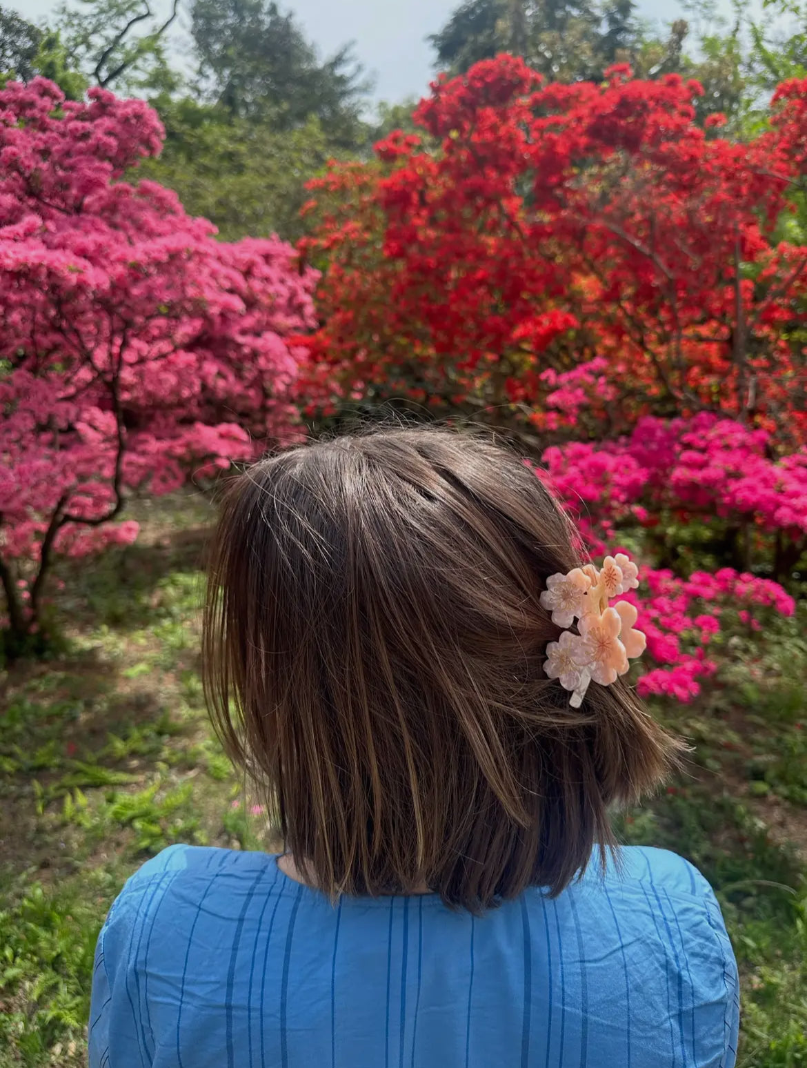 Cherry Blossom Flower Hair Clip