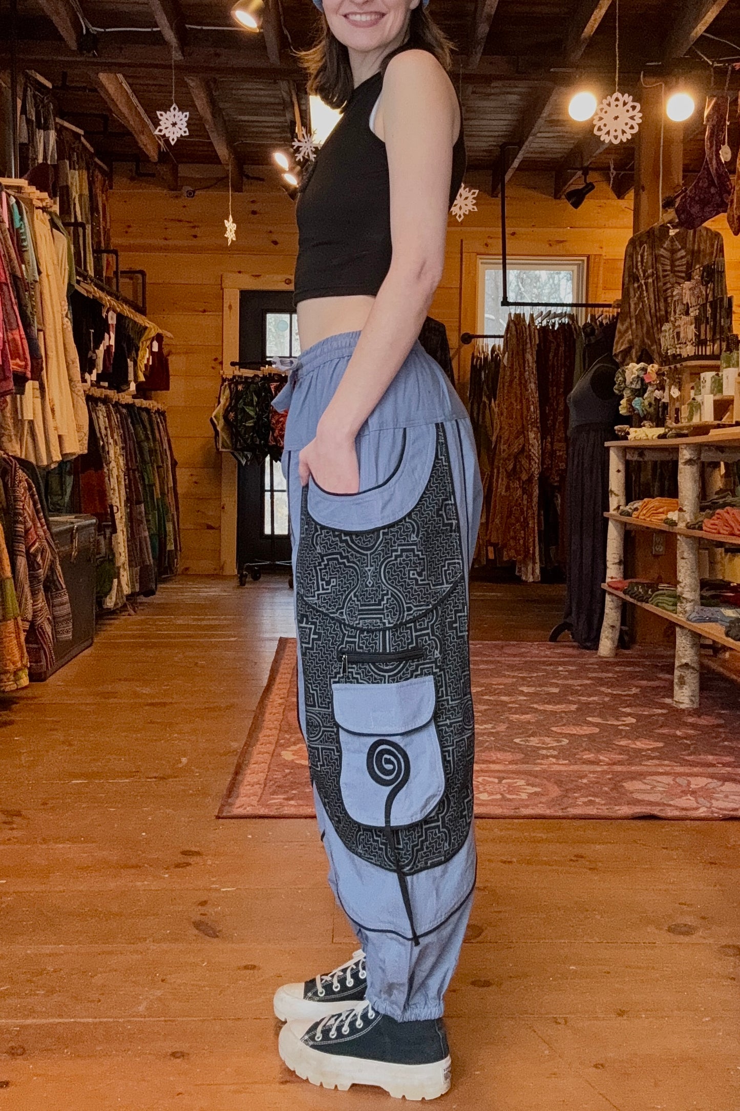 LAST CALL SIZE XL | Swirl Cargo Pocket Baggy Pant