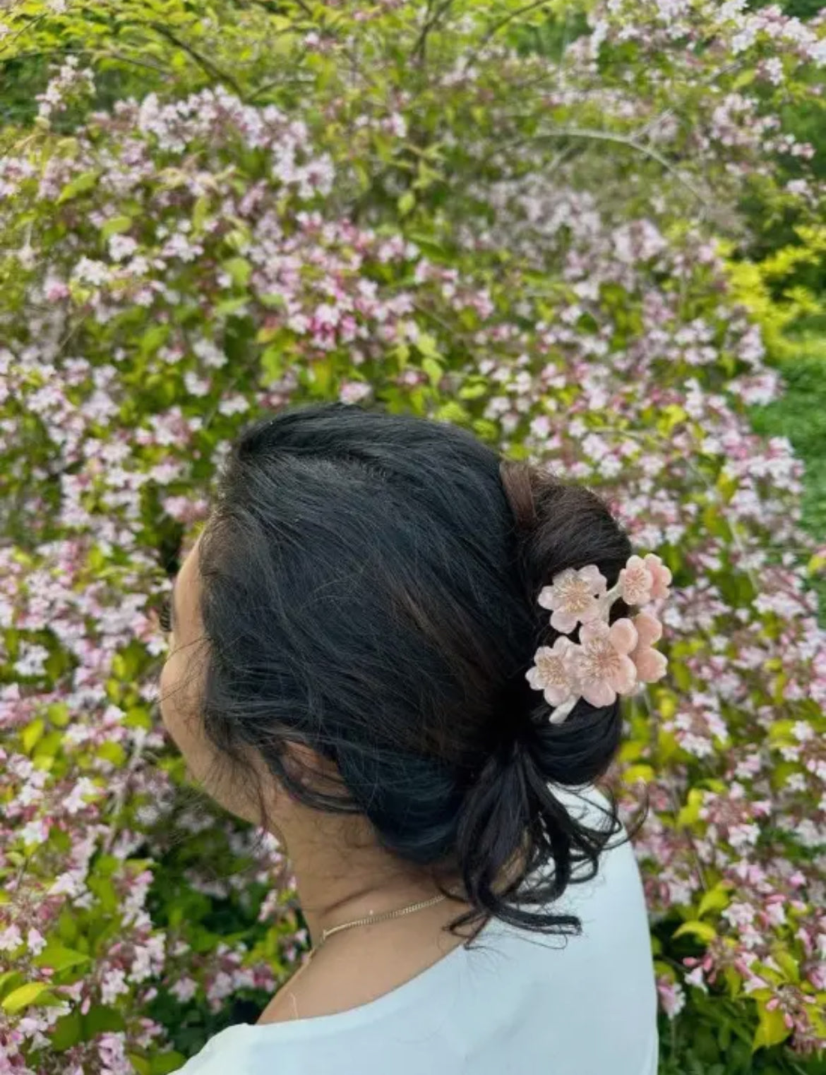 Cherry Blossom Flower Hair Clip