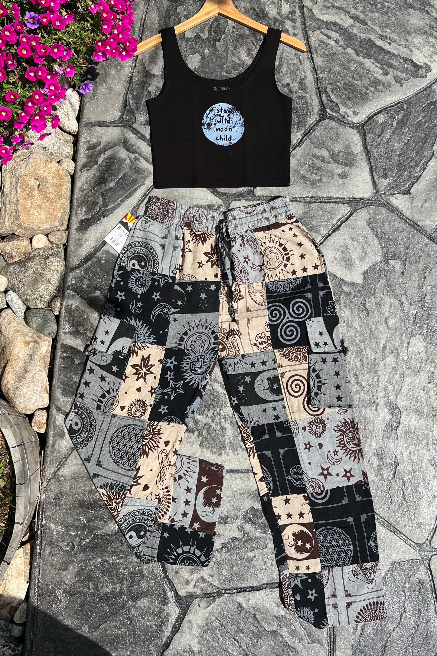 Multi-Patch Cargo Trouser w/ Sun and Moon