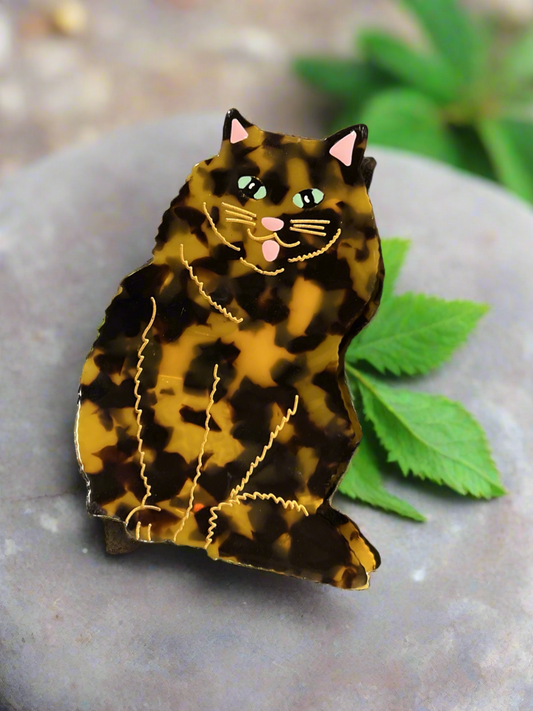 Tortoise Cat Claw Hair Clip
