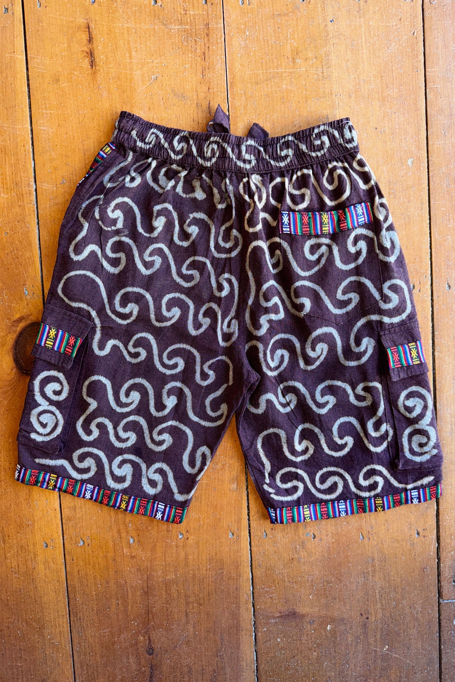 Swirl Detail Cargo Shorts