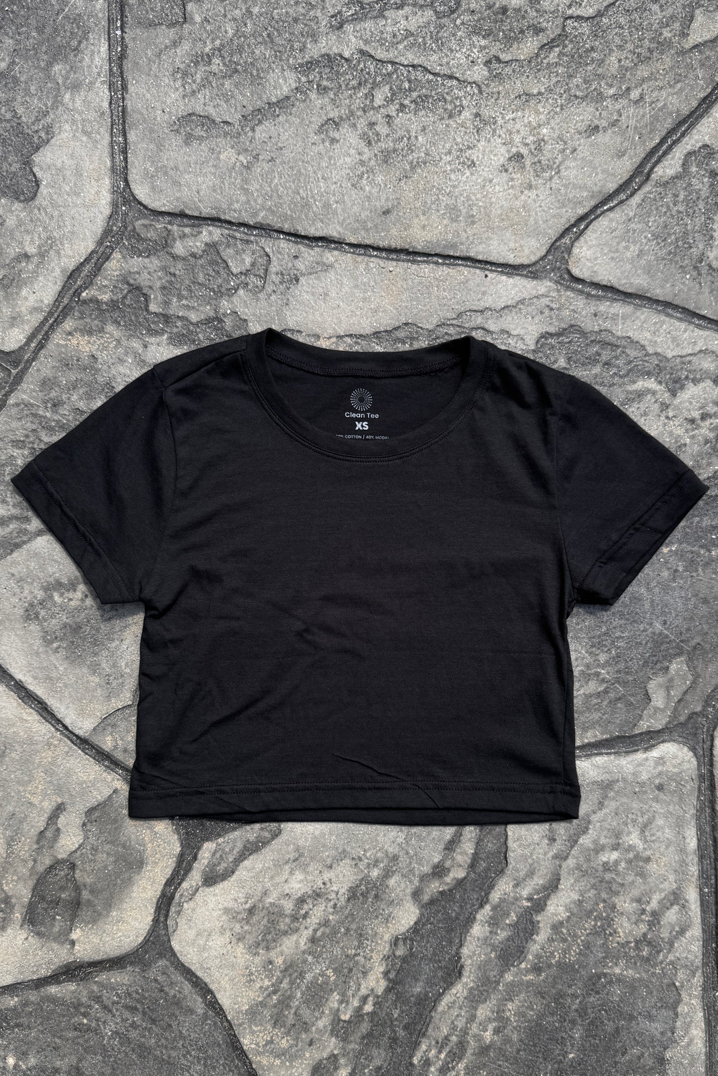 Cotton + Modal Cropped Tee