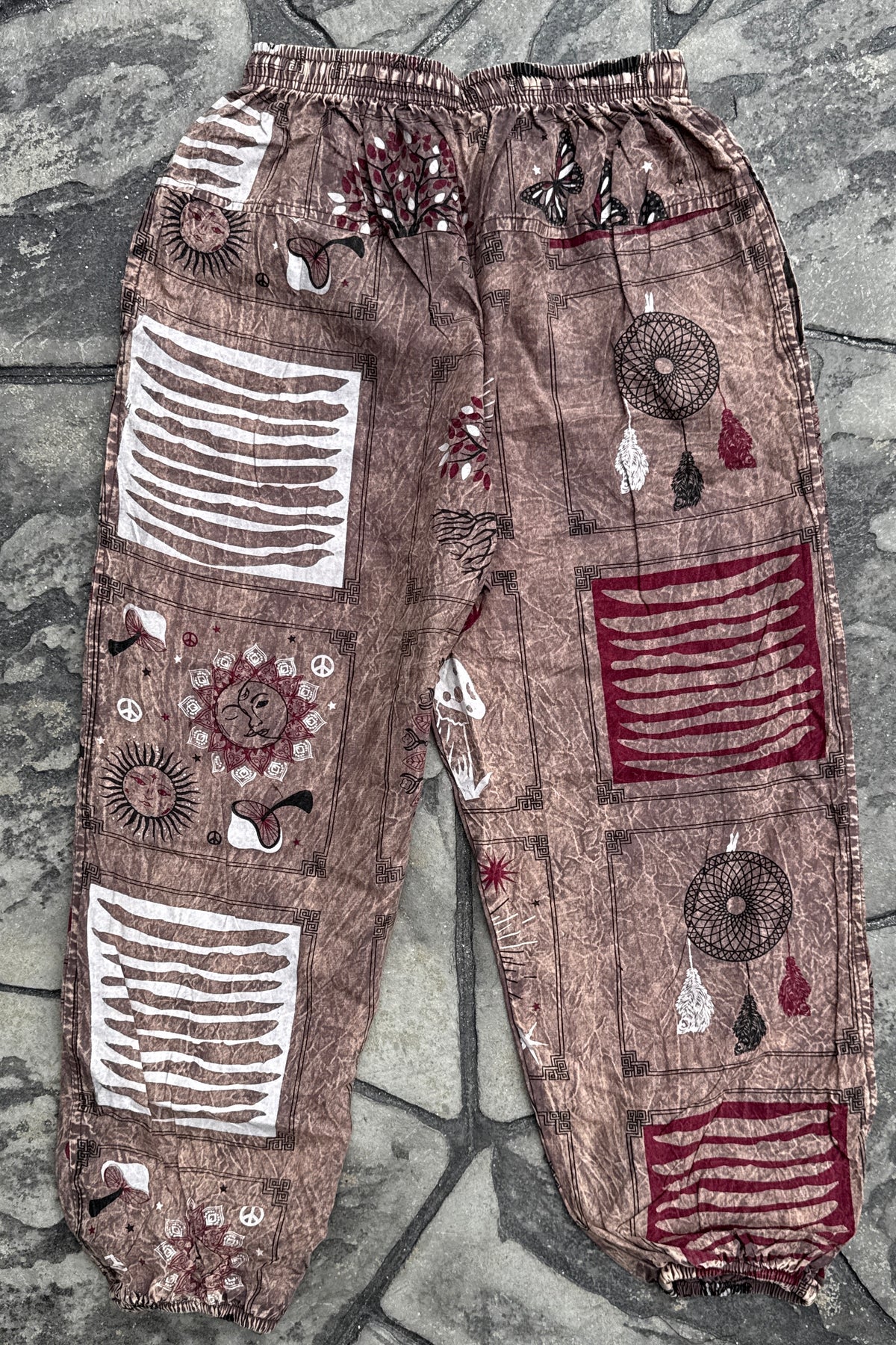 Razor Cut Detail Joggers w/ Butterflies