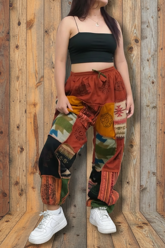 Wool Patch Winter Joggers