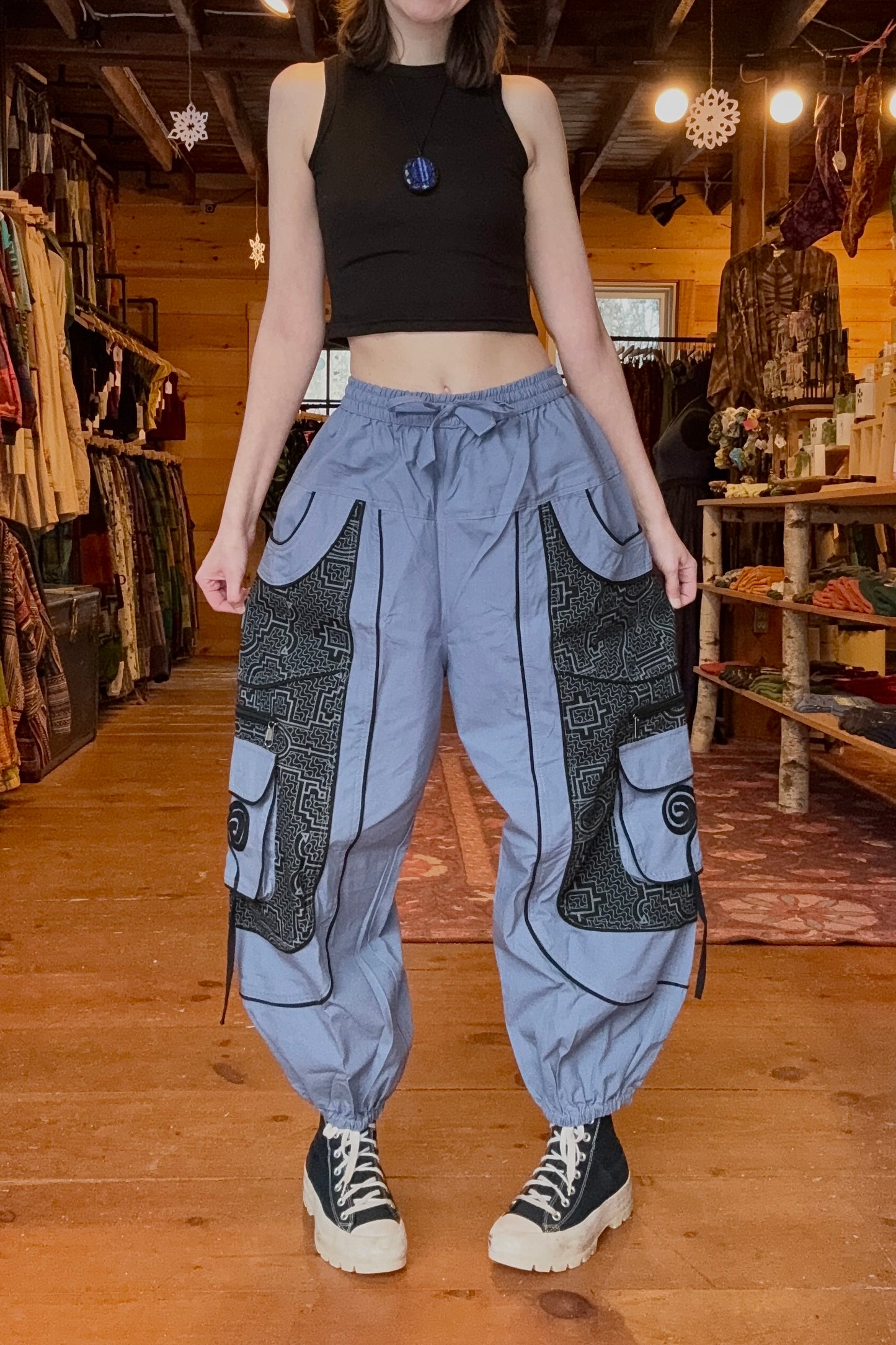 LAST CALL SIZE XL | Swirl Cargo Pocket Baggy Pant