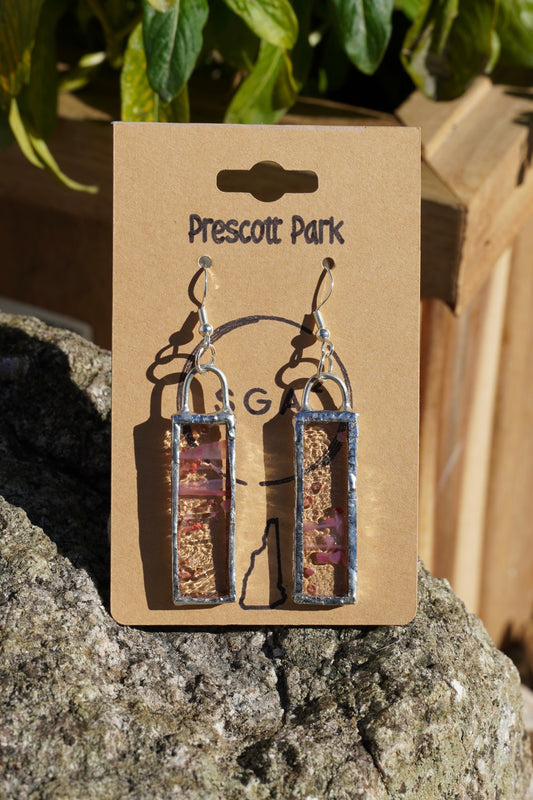 NH Destination Handmade Stained Glass Earrings