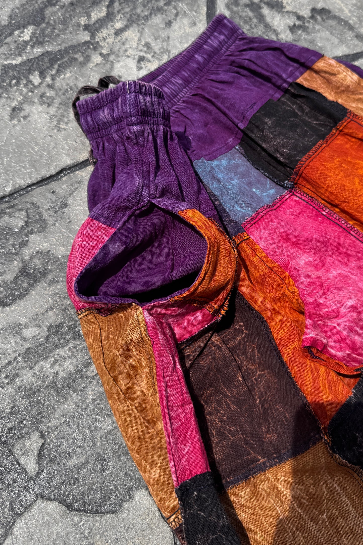 Unisex Patchwork Joggers (Free Size)