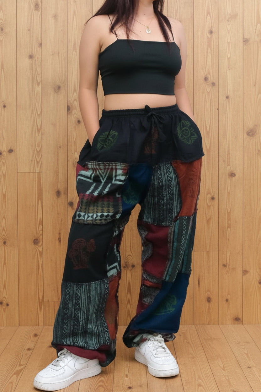 Wool Patch Winter Joggers