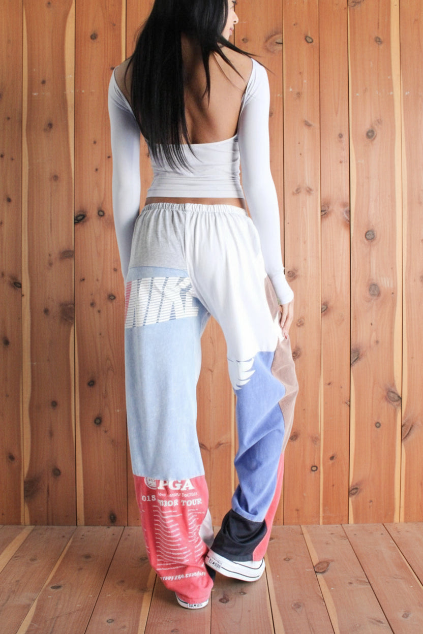 Upcycled Brand Tee Pants