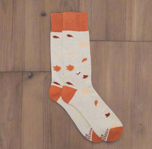 Leaf Pattern Socks That Plant Trees - Crew