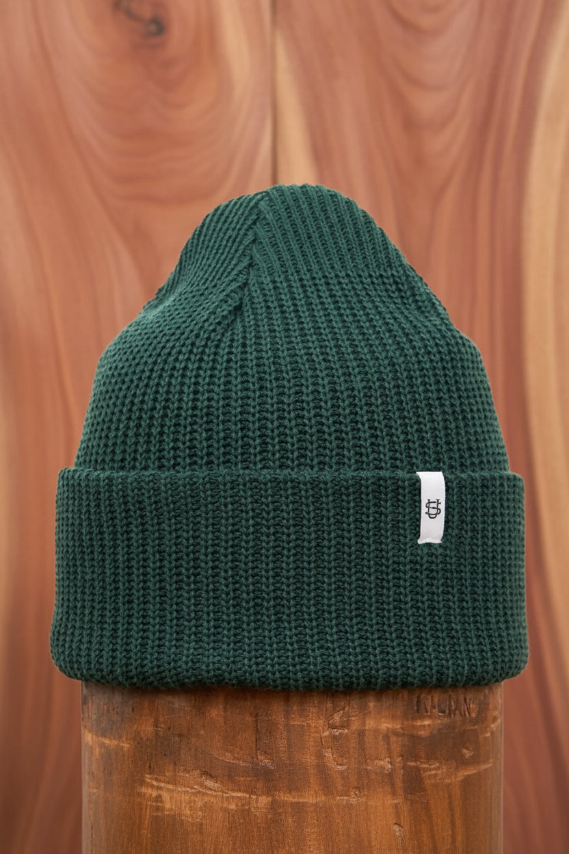 Upcycle Cotton Beanie in Adirondack Green
