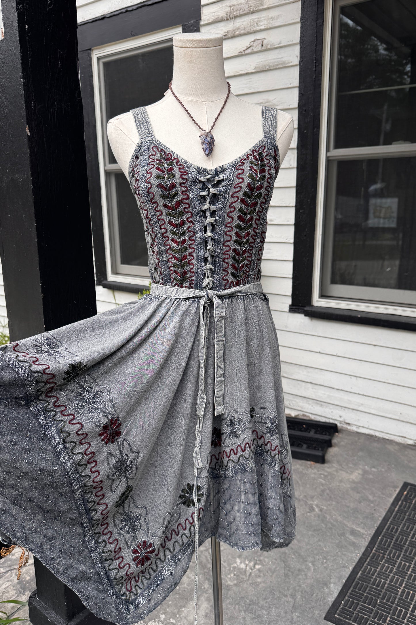 Flowy Embroidered Dress