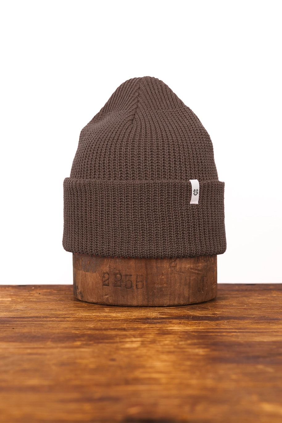 Upcycled Cotton Beanie in Earth
