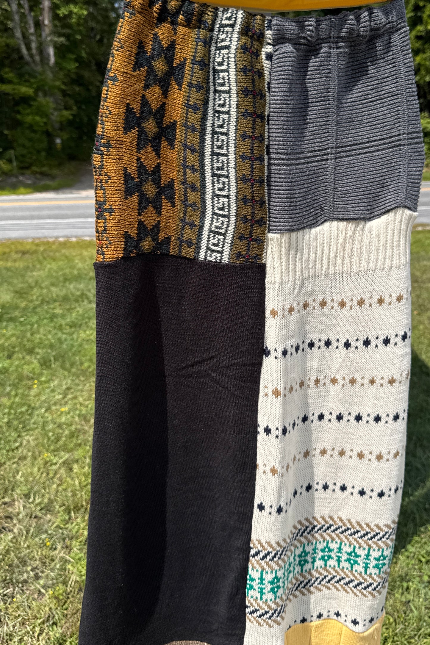 Upcycled Sweater Skirt w/ Elastic Waist