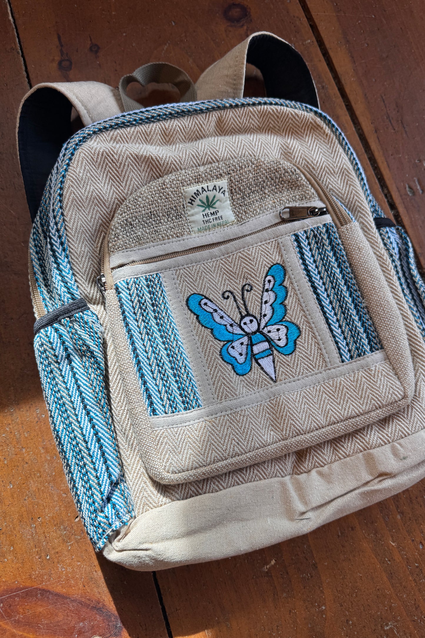 Mini Cotton Backpack w/ Butterfly