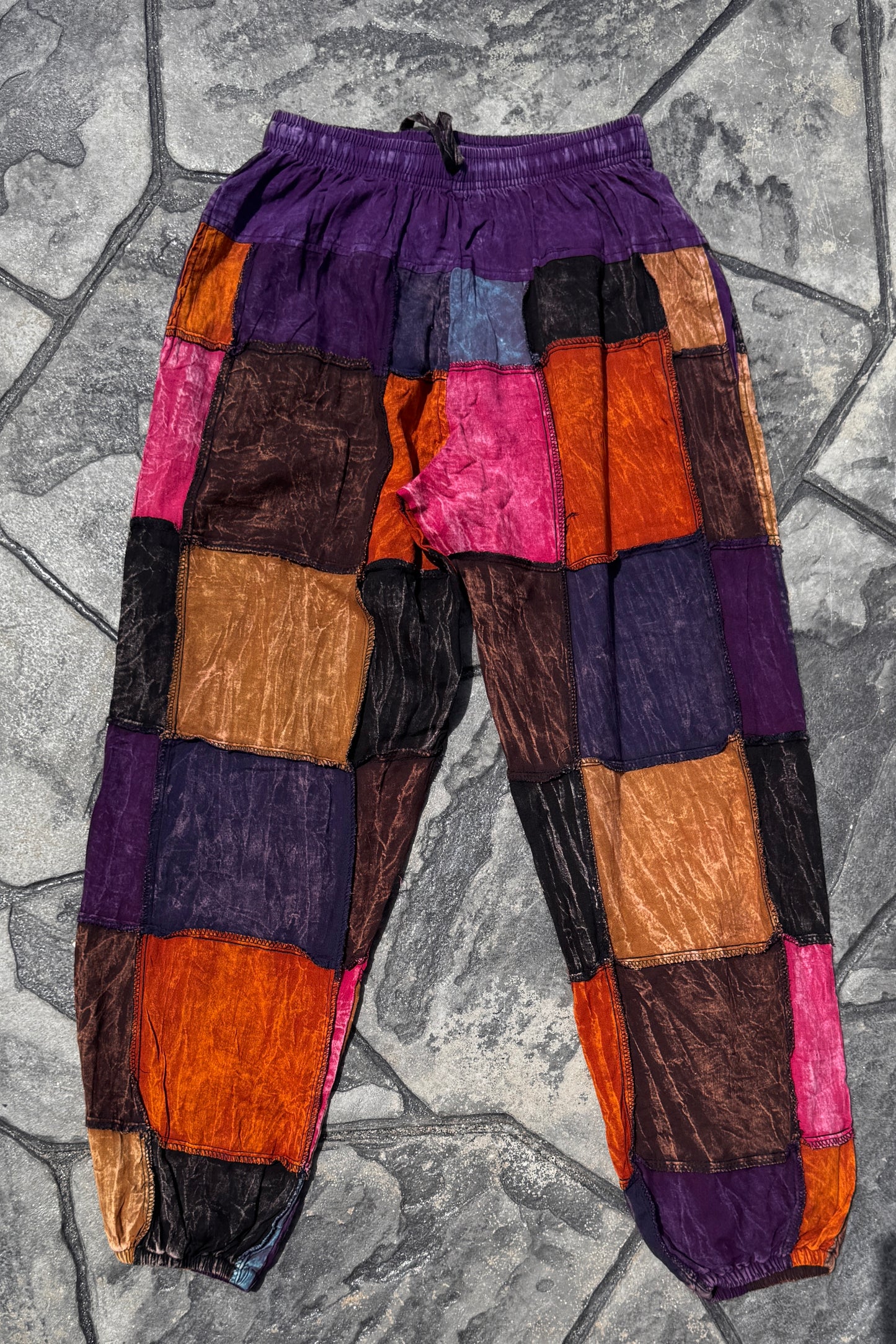 Unisex Patchwork Joggers (Free Size)