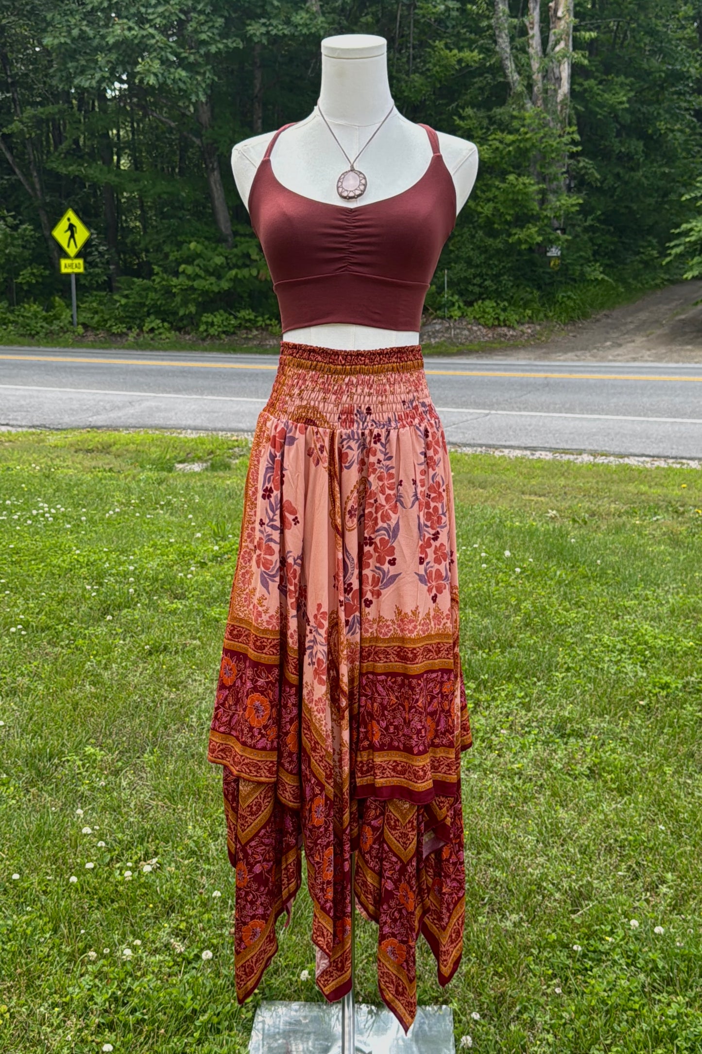 Fairy Cut Smock Waist Skirt