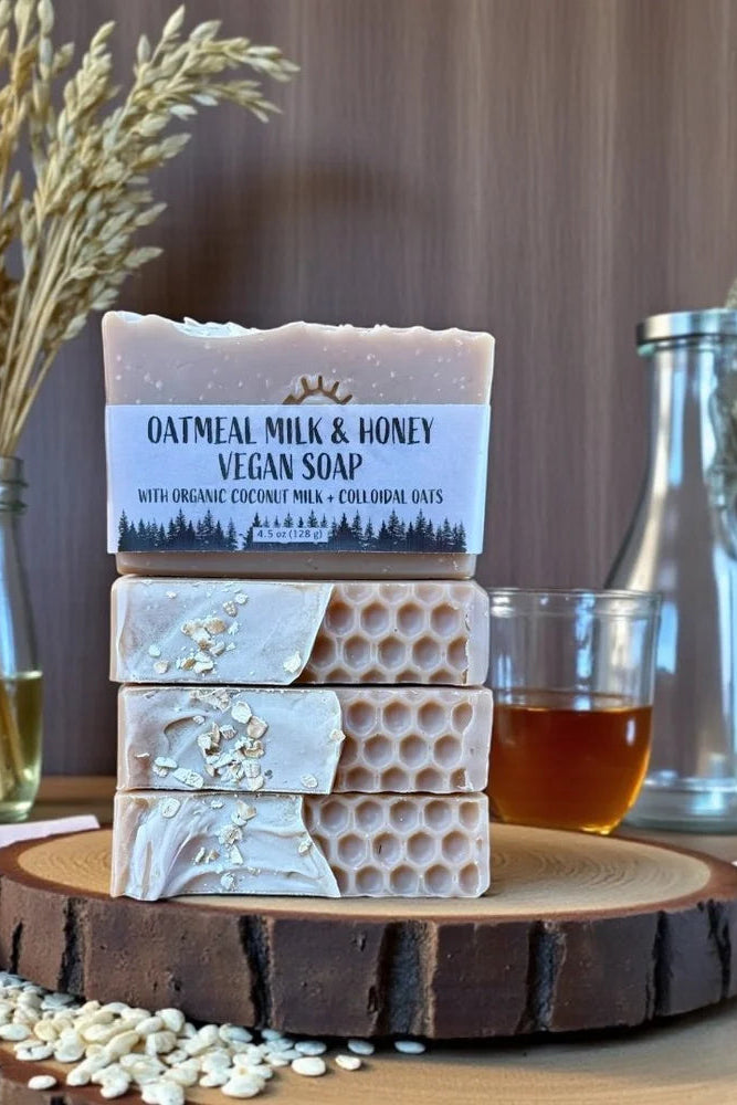 Oatmeal, Milk & Honey Vegan Soap