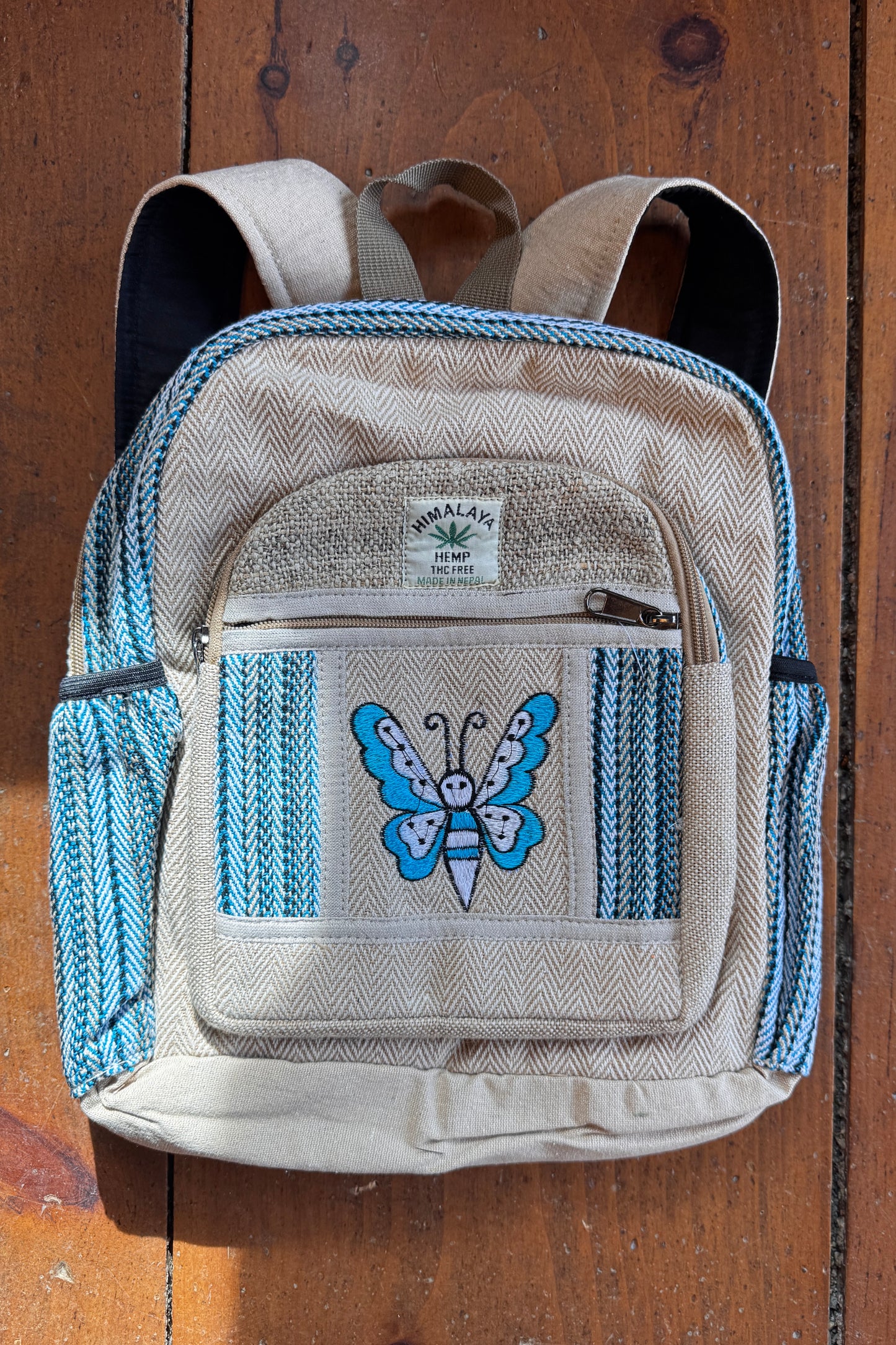 Mini Cotton Backpack w/ Butterfly