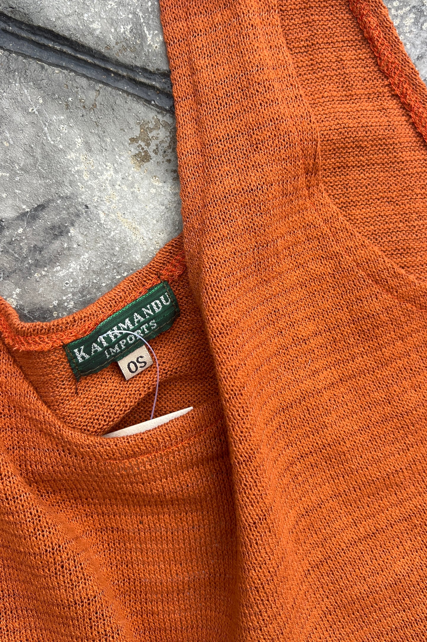 OS Cropped Tank in Burnt Orange