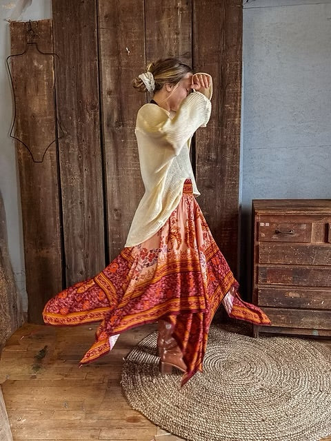 Fairy Cut Smock Waist Skirt