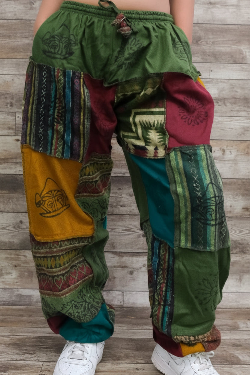 Wool Patch Winter Joggers