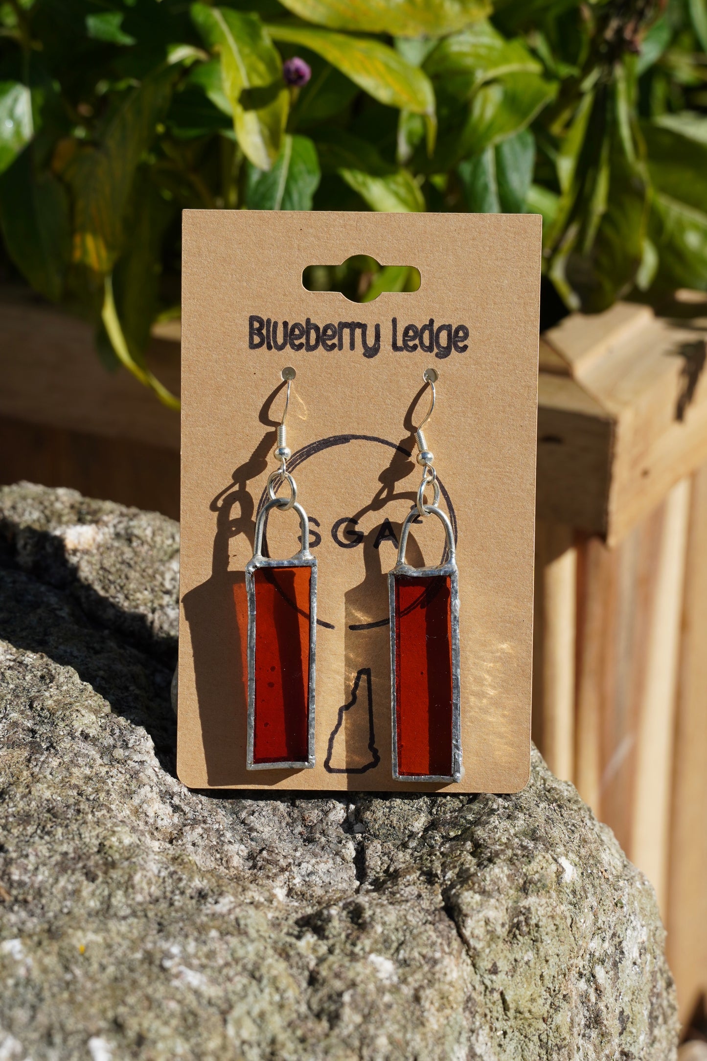 NH Destination Handmade Stained Glass Earrings