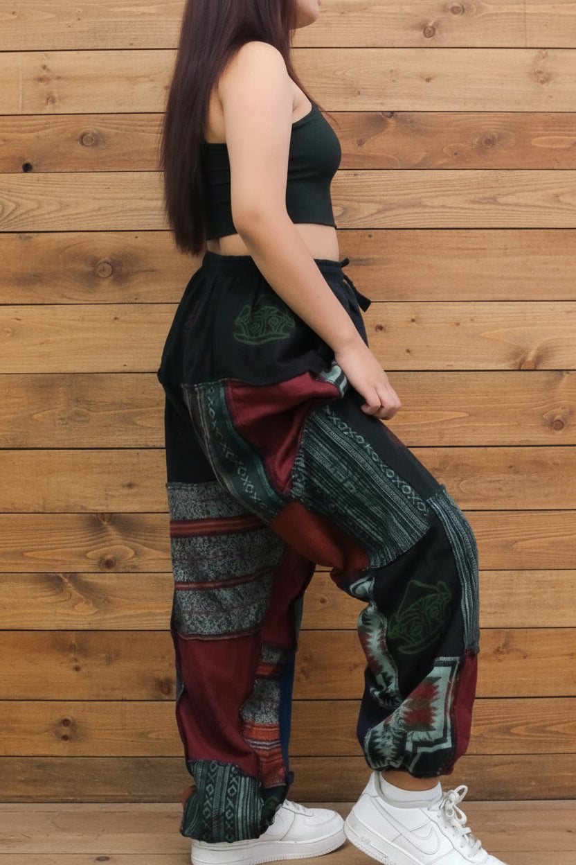 Wool Patch Winter Joggers