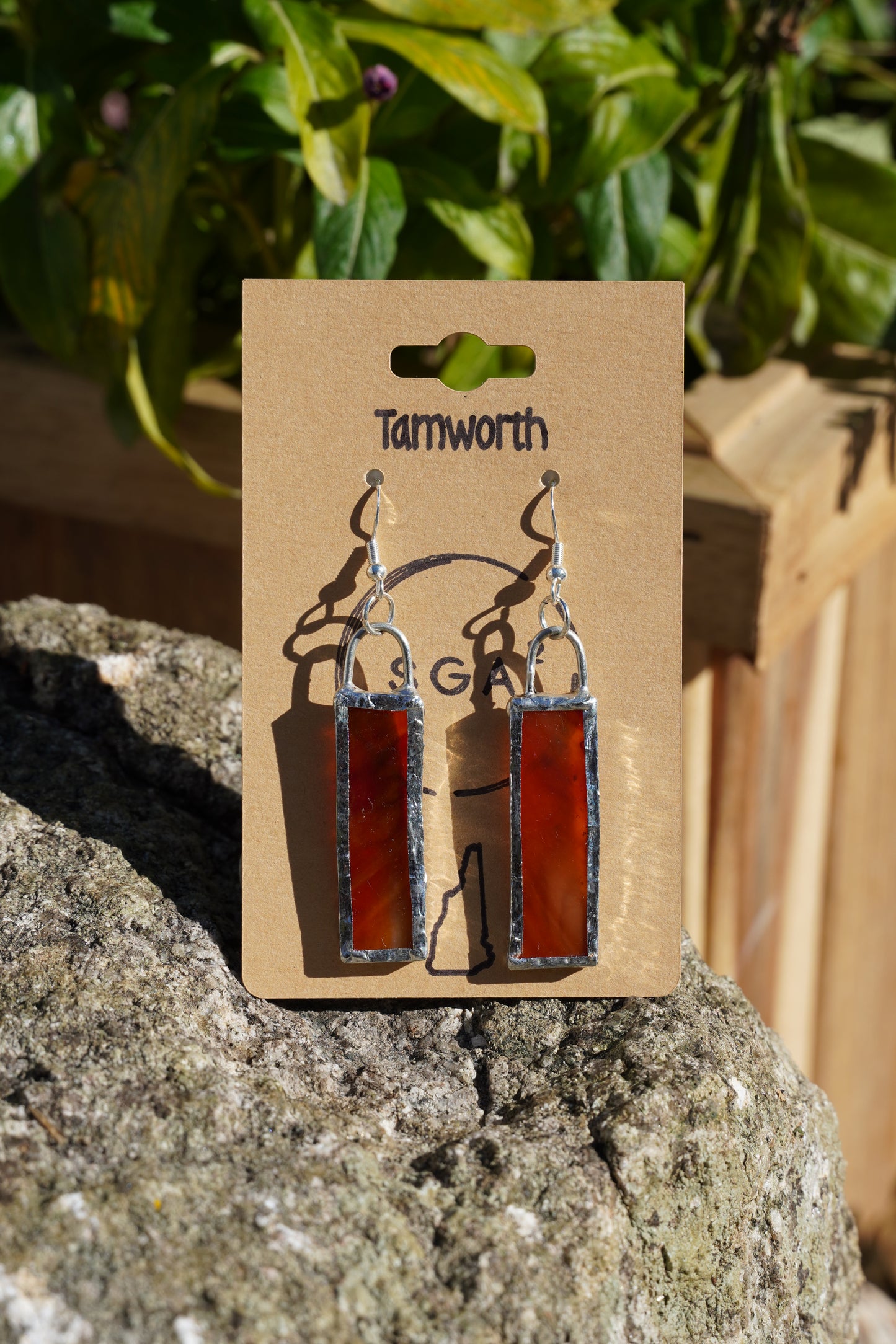 NH Destination Handmade Stained Glass Earrings