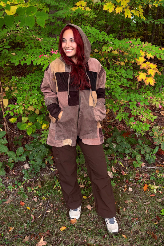 Unisex Corduroy  Zip-Up Jacket