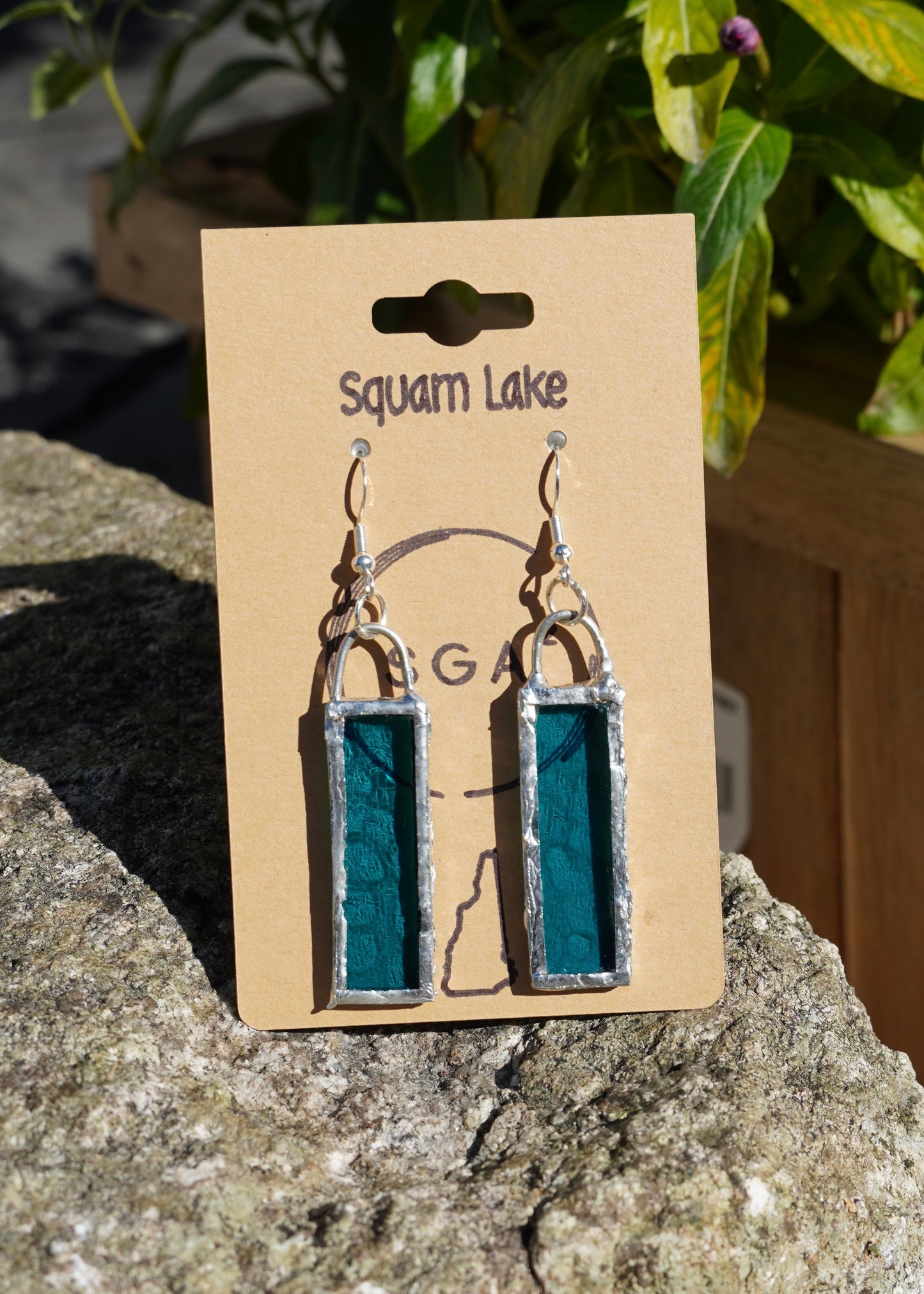 NH Destination Handmade Stained Glass Earrings