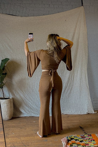 EcoVero Yoga Pants with Roll Waist