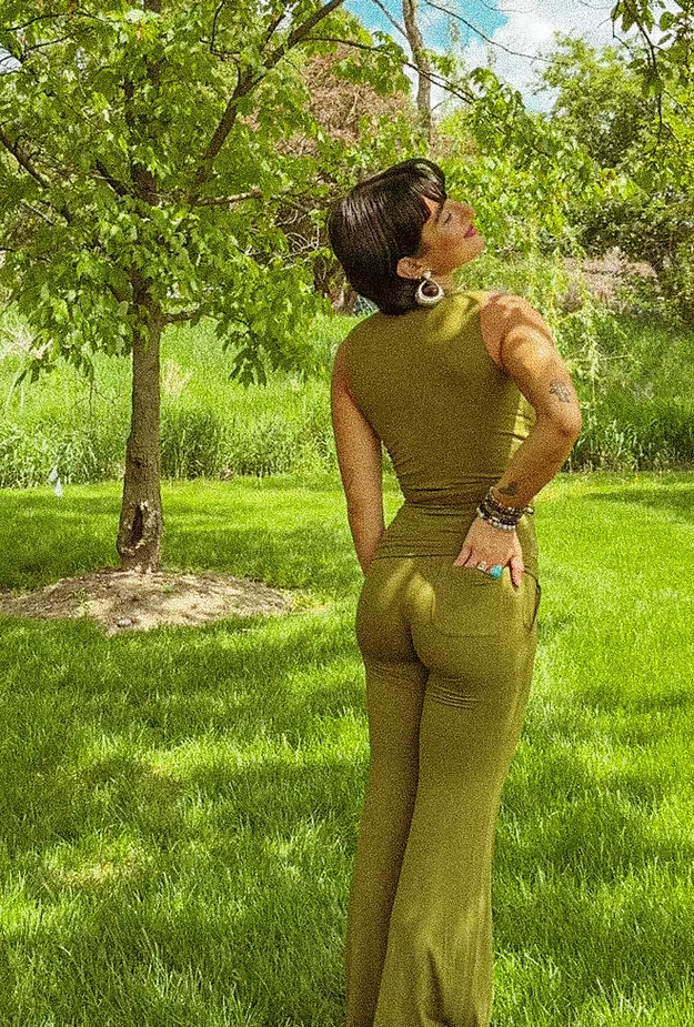 EcoVero Yoga Pants with Roll Waist