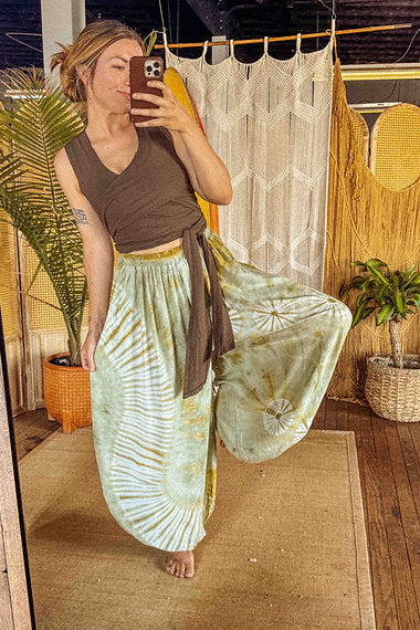Tie Dye Flowy Genie Pants