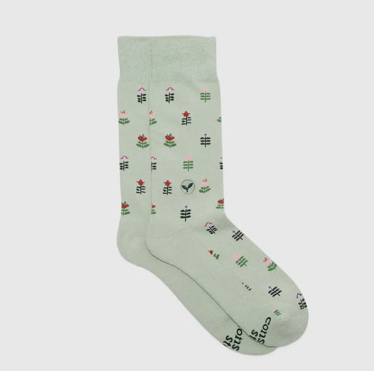 Socks That Plant Trees - Green Tulips