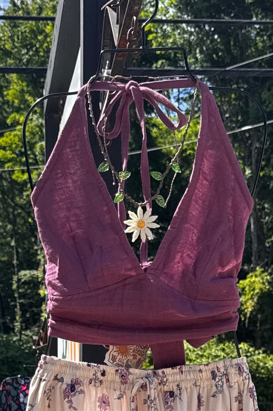Organic Cotton & Bamboo Halter Top