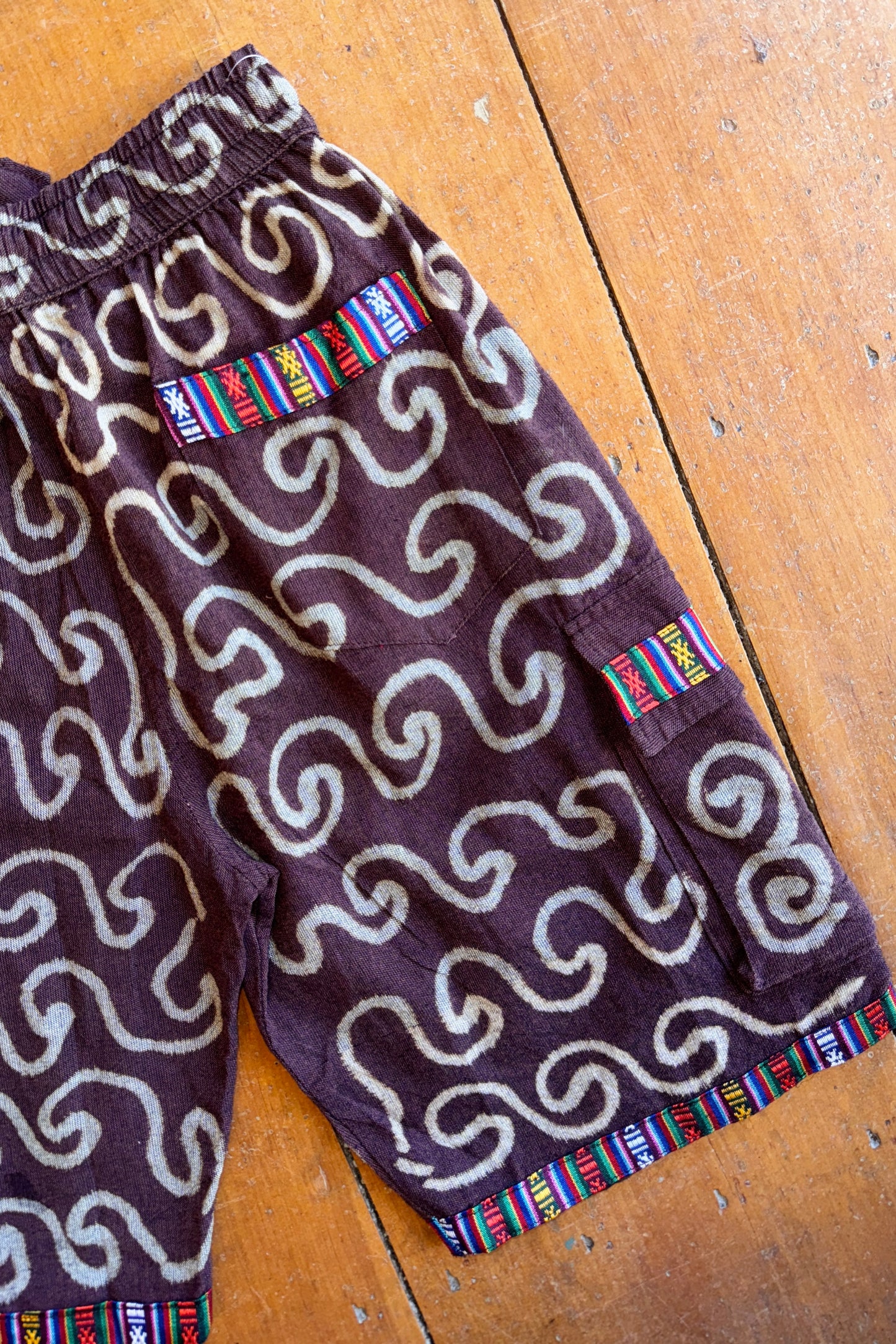 Swirl Detail Cargo Shorts