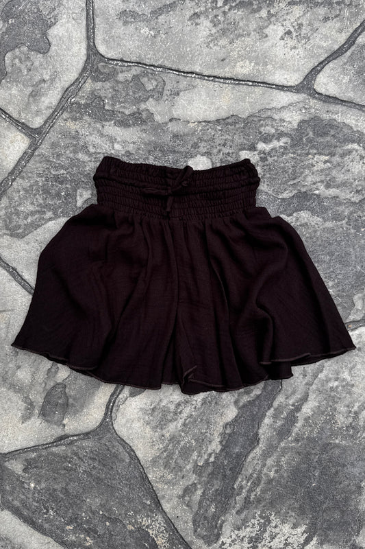Bamboo & Organic Cotton Smock Waist Shorts