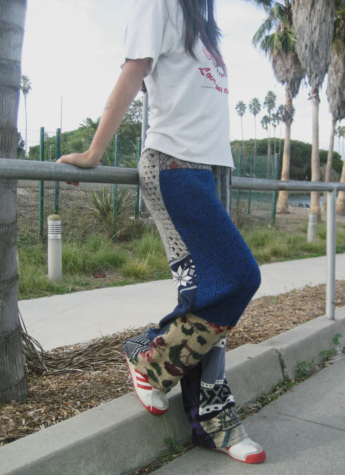 Upcycle Patchwork Sweater Pants